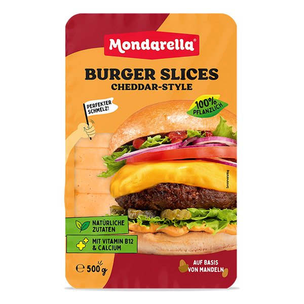 Vegane Burger Slices Cheddar Style