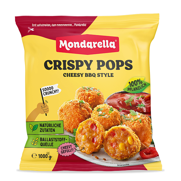 Vegane Crispy Pops Cheesy BBQ Style