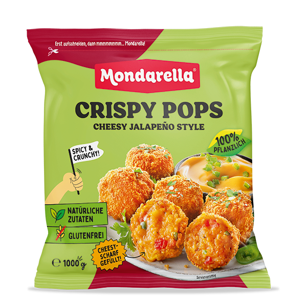 Vegane Crispy Pops Cheesy Jalapeño Style